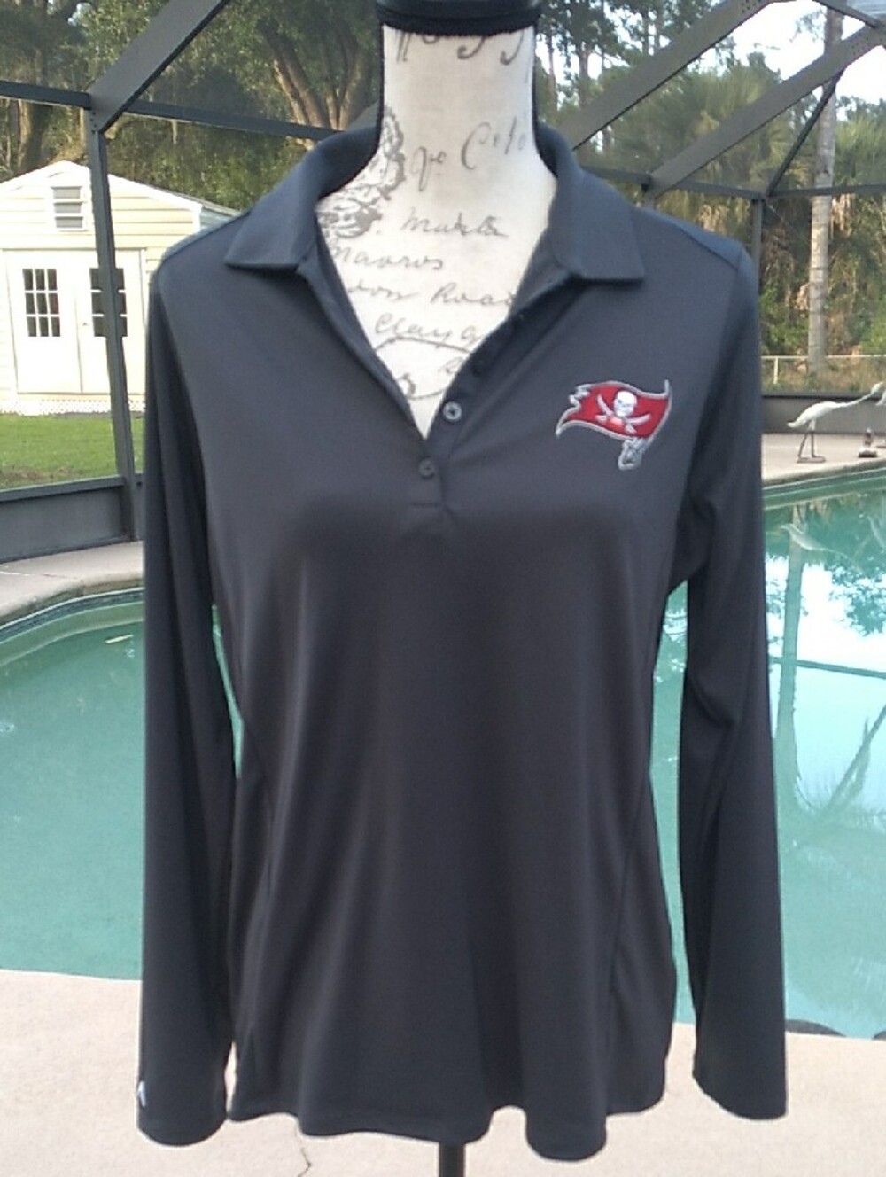 Antigua Tampa Bay Buccaneers Women's Gray Long-Sleeve Top Size Large